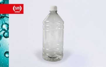 Botella de 1 lts PET con tapa a rosca